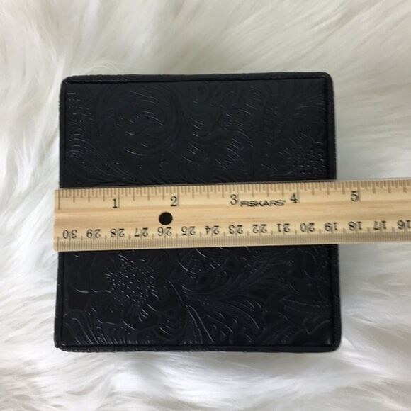 NWOT Jewelry Box Square Floral Tooled Dark Acadamia Gothic Steampunk Gift - Picture 7 of 8